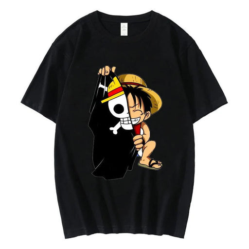 T-Shirt One Piece - Monkey D. Luffy cap-Manga Shop-Manga Shop