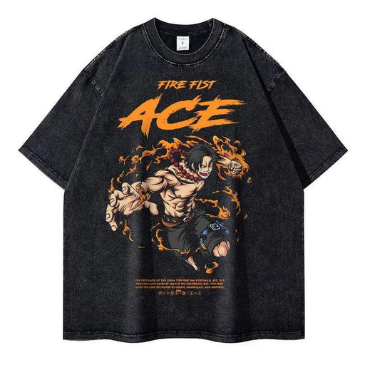 T-Shirt One Piece - Portgas D. Ace Vintage-Manga Shop-Manga Shop