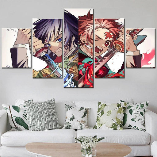 Tableau Demon Slayer - Giyu Tomioka & Tanjiro Kamado-Manga Shop-Manga Shop