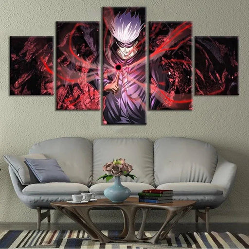 Tableau Jujutsu Kaisen - Satoru Gojo Power 5 Pieces-Manga Shop-Manga Shop