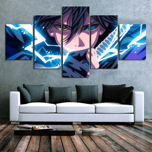 Tableau Naruto - Sasuke Full Power 5 Pièces-Manga Shop-Manga Shop