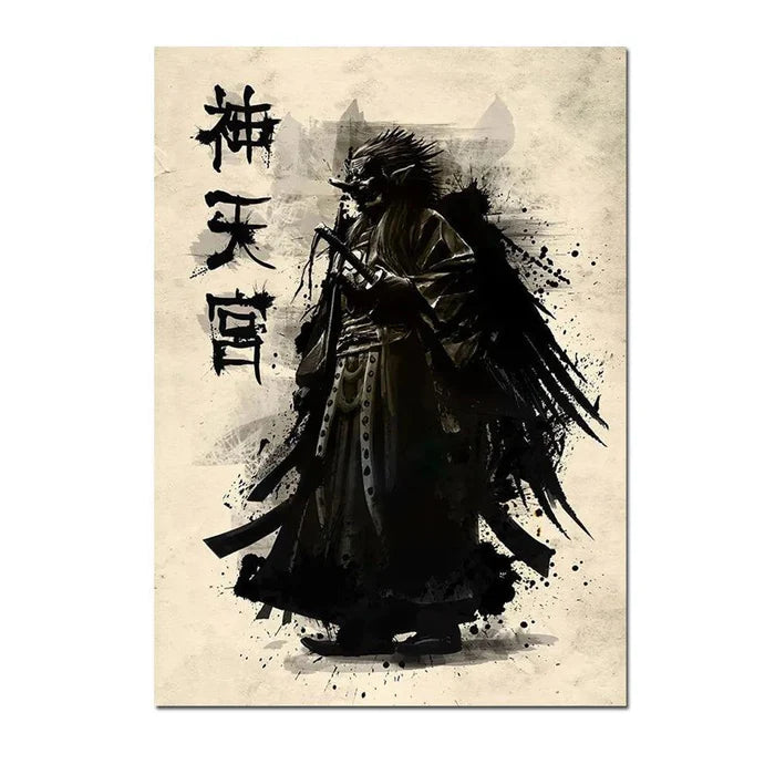 Tableau Samouraï Japonais-Manga Shop-3-Manga Shop