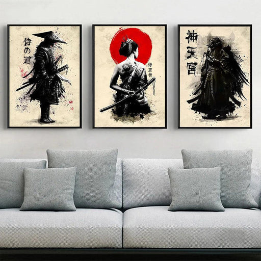 Tableau Samouraï Japonais-Manga Shop-Manga Shop