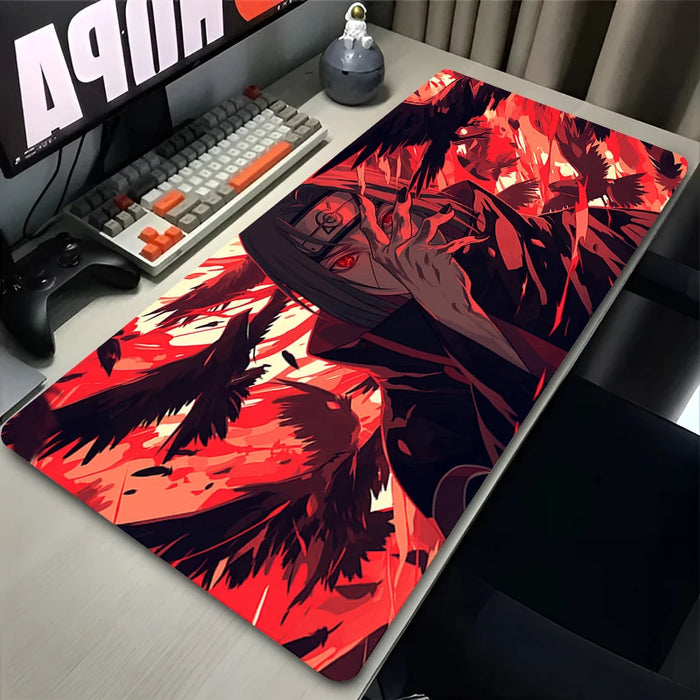 Tapis de Souris Gamer - Naruto Itachi Uchiwa-Manga Shop-3-Manga Shop